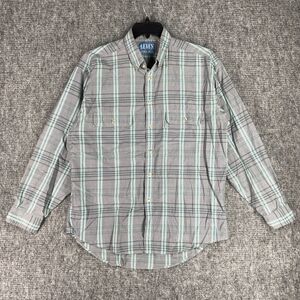 Levis Shirt Mens Large Big E Vintage San Francisco Plaid Long Sleeve Casual‎